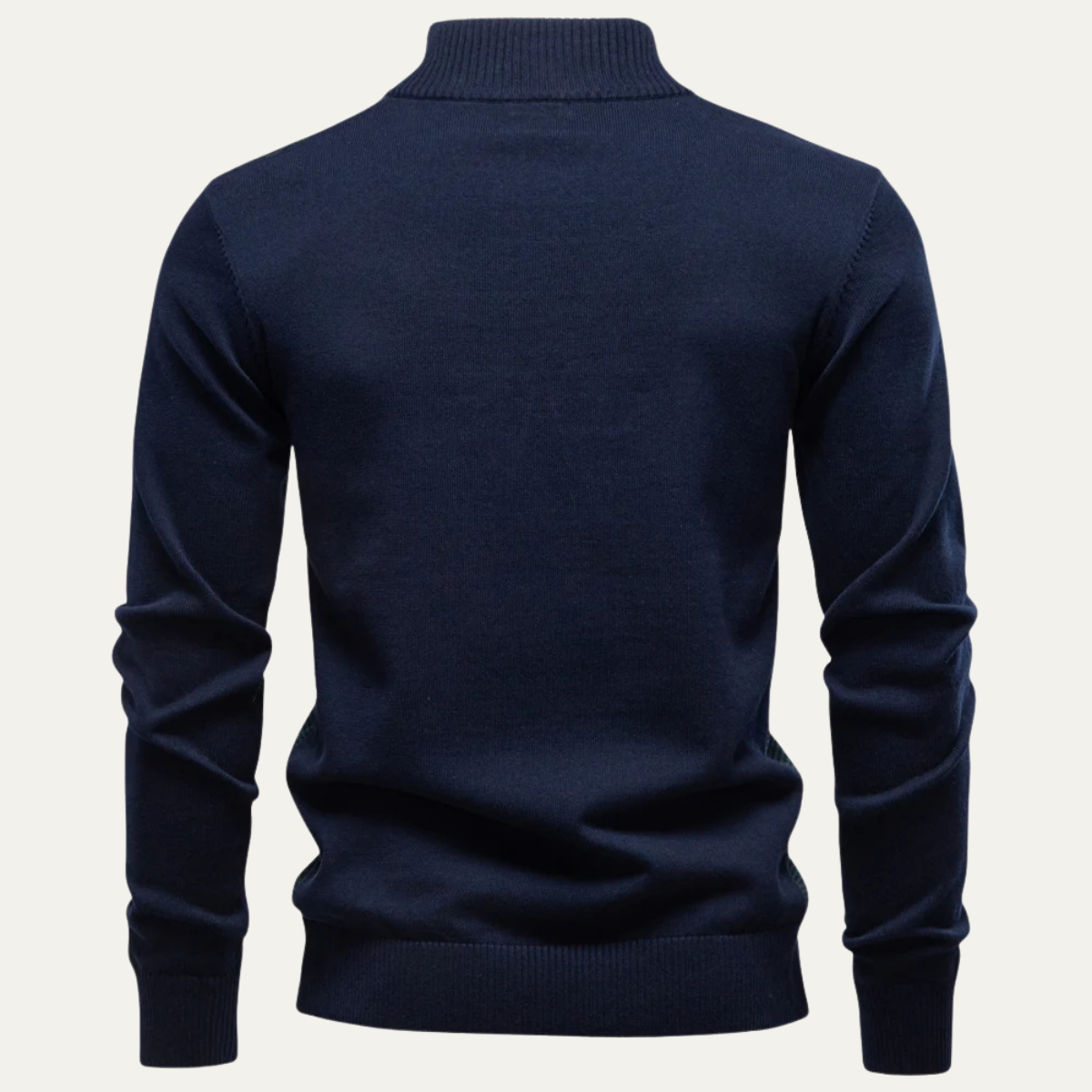 Men's Thick Cable Knit Quarter Zip Sweater