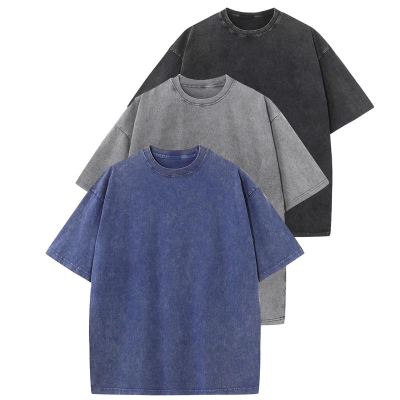 Relaxed Fit Casual Tee Shirt 3 Pack Bundle