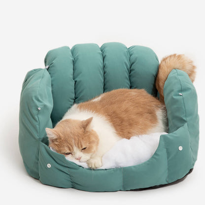 Warming 2-in-1 Arched Semi-Enclosed Cat Cave