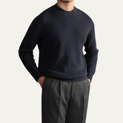 Warm Men's Wool Crew Neck Sweater