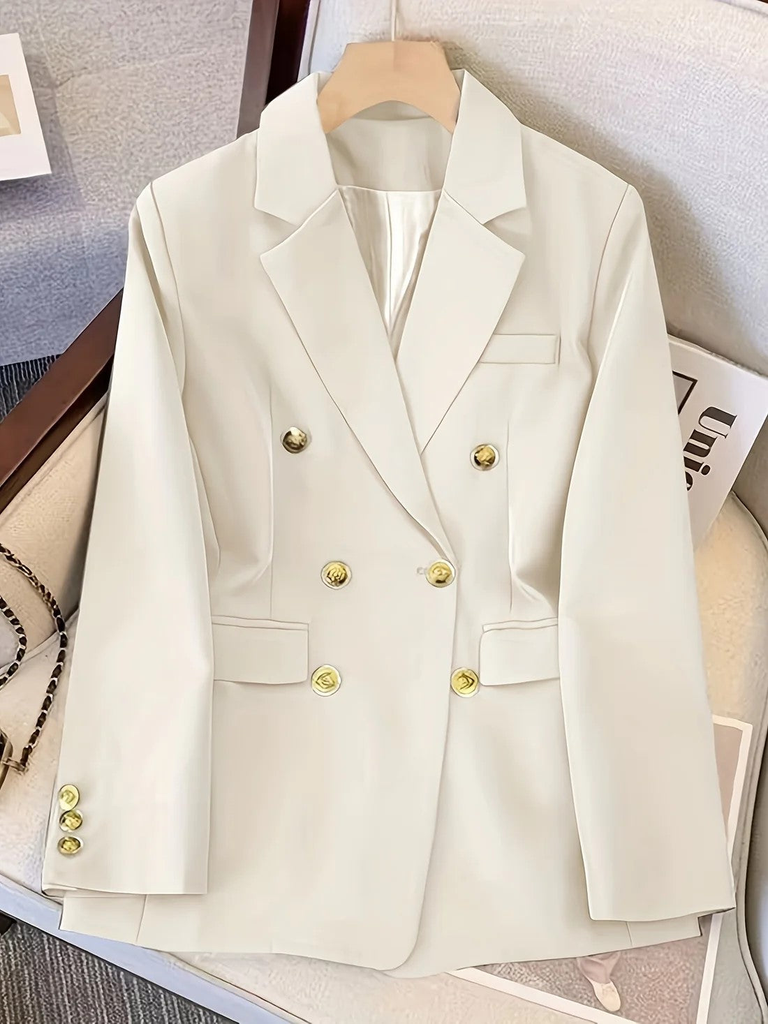 Timeless Fit Ladies Work Blazer with Silver Buttons