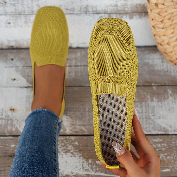Step-In Elegance: Orthopedic Non-Slip Flat Shoes - Comfort Meets Style