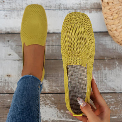 Step-In Elegance: Orthopedic Non-Slip Flat Shoes - Comfort Meets Style