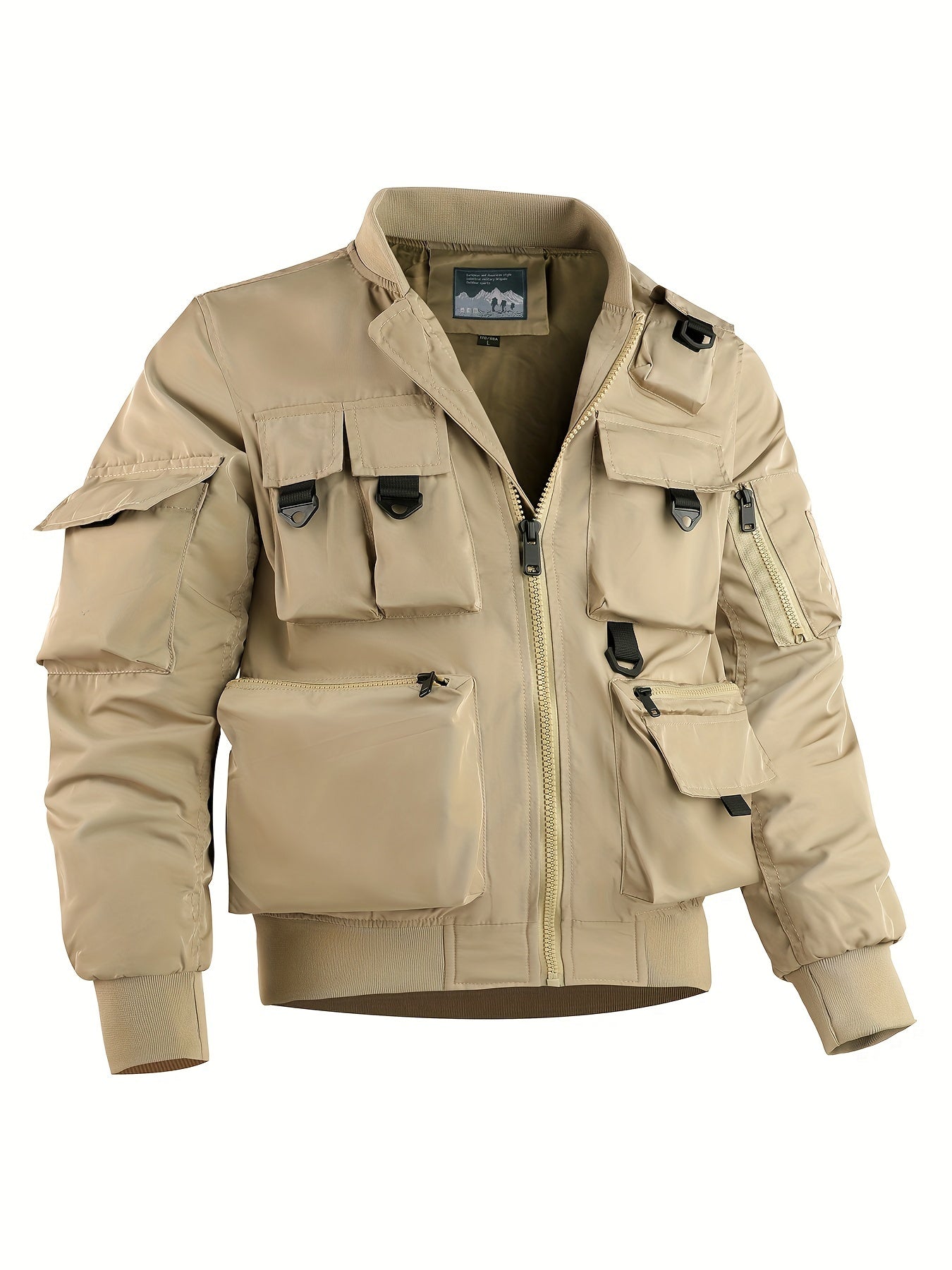 Durable Men's Outdoor Jacket with Multiple Storage Pockets