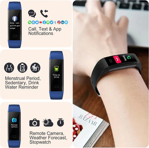 Blood Pressure and Heart Rate Monitor Smart Watch