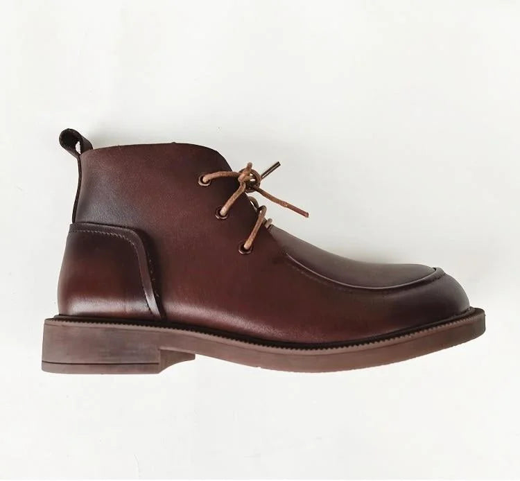 Classic Low Heel Ankle Boots for Women