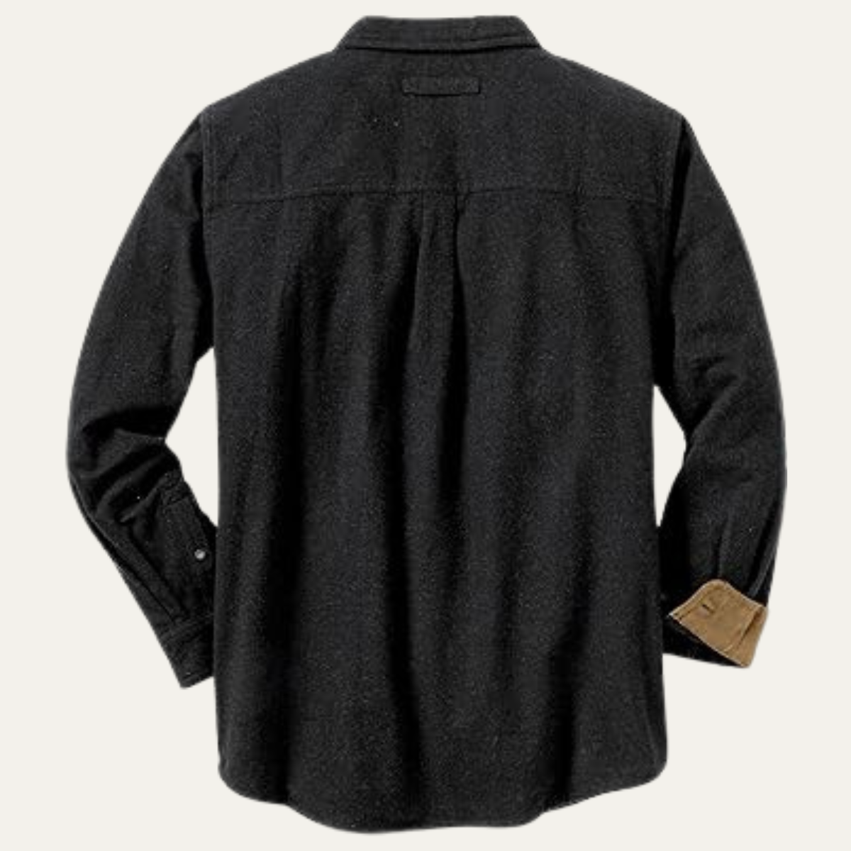 Classic Men's Plaid Flannel Work Shirt with Corduroy Detail