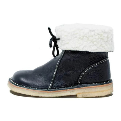 Warm Fuzzy Lace Up Winter Snow Boots