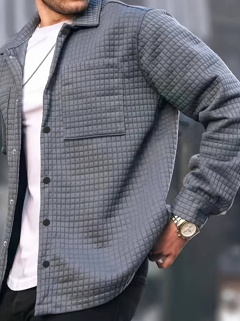 Casual Texture Jacket for Men