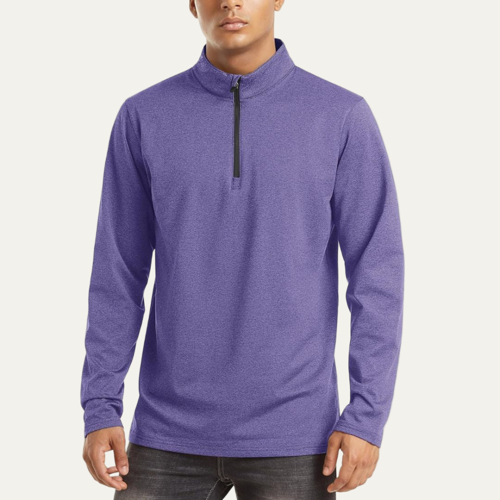 Performance Quarter Zip Neck Sports Shirt