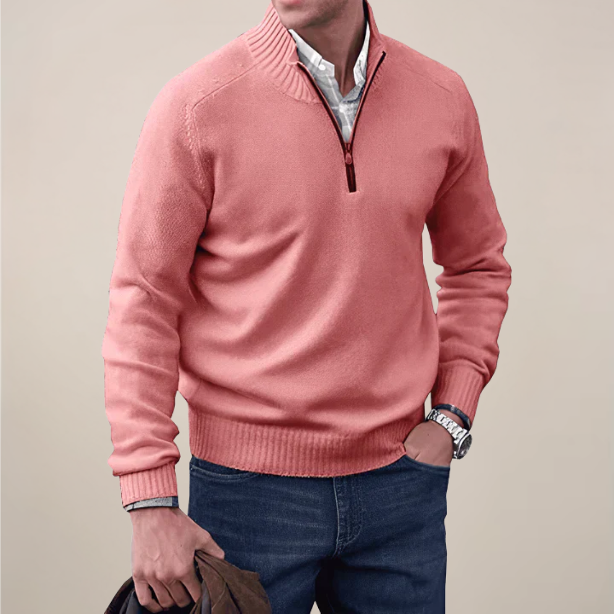 Men's Crew Neck Knit Sweater – Classic Everyday Wear