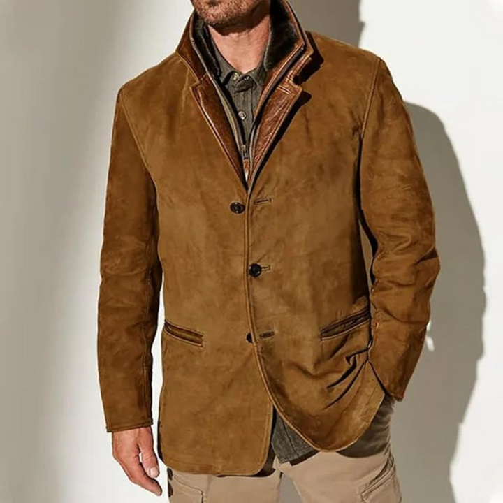Classic Mens Long Sleeve Button Coat