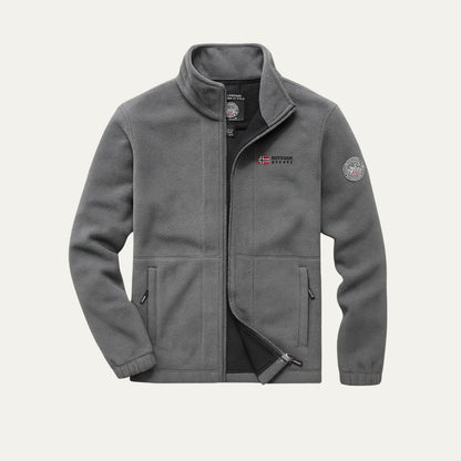 Men's Thick Quilted Fleece Zip Up Jacket