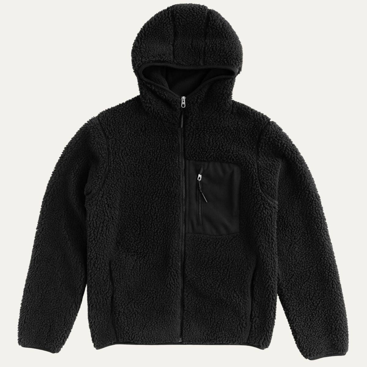 Warm Fleece Lined Wool Coat for Men