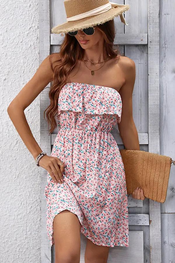Pretty Summer Ruffle Sundress
