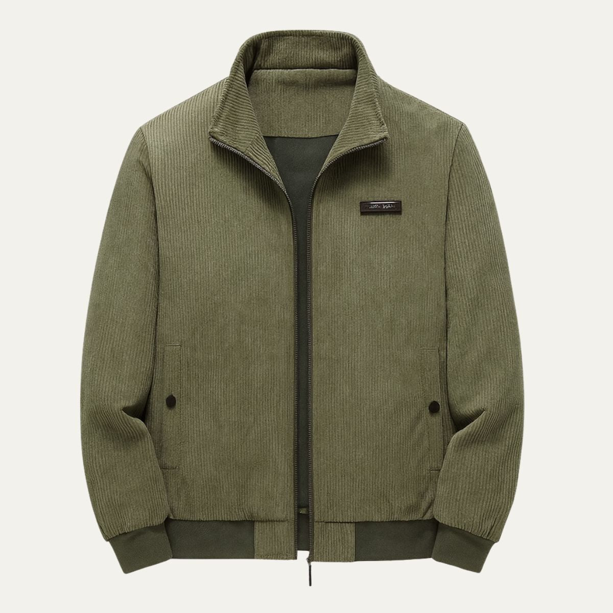 Warm Fleece Lined Corduroy Coat for Men - OutfitLondon