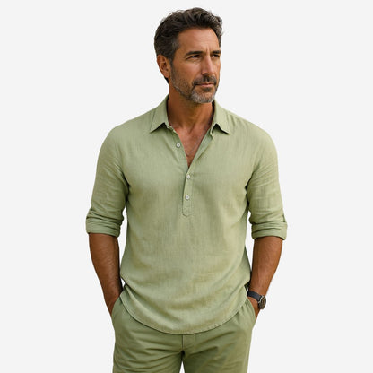 Breathable Casual Linen Shirt for Men