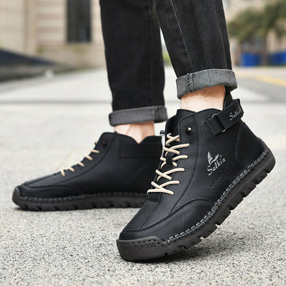 Authentic Brown Leather Ankle Boots