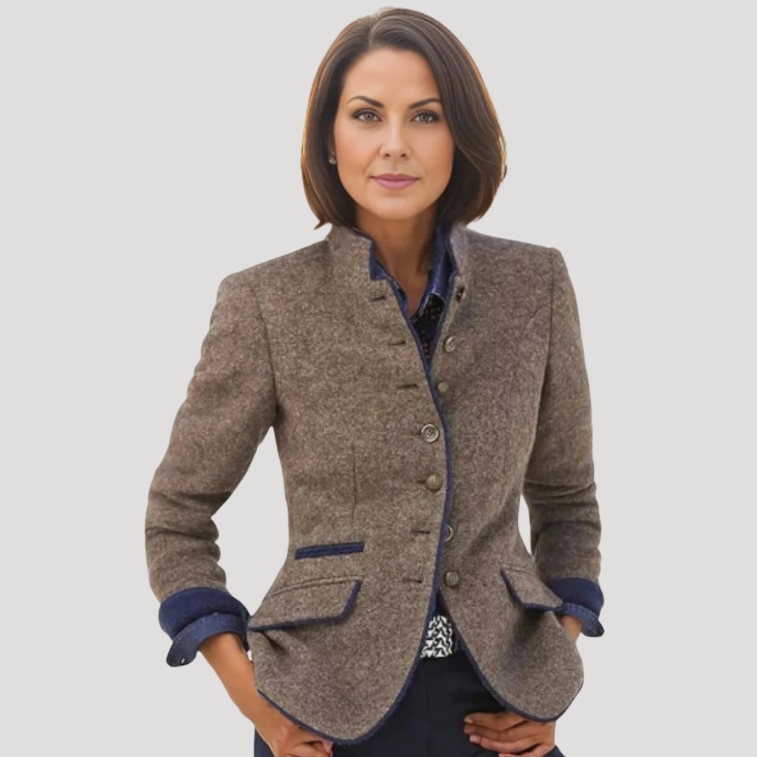 Timeless Tailored Ladies Tweed Jacket - OutfitLondon