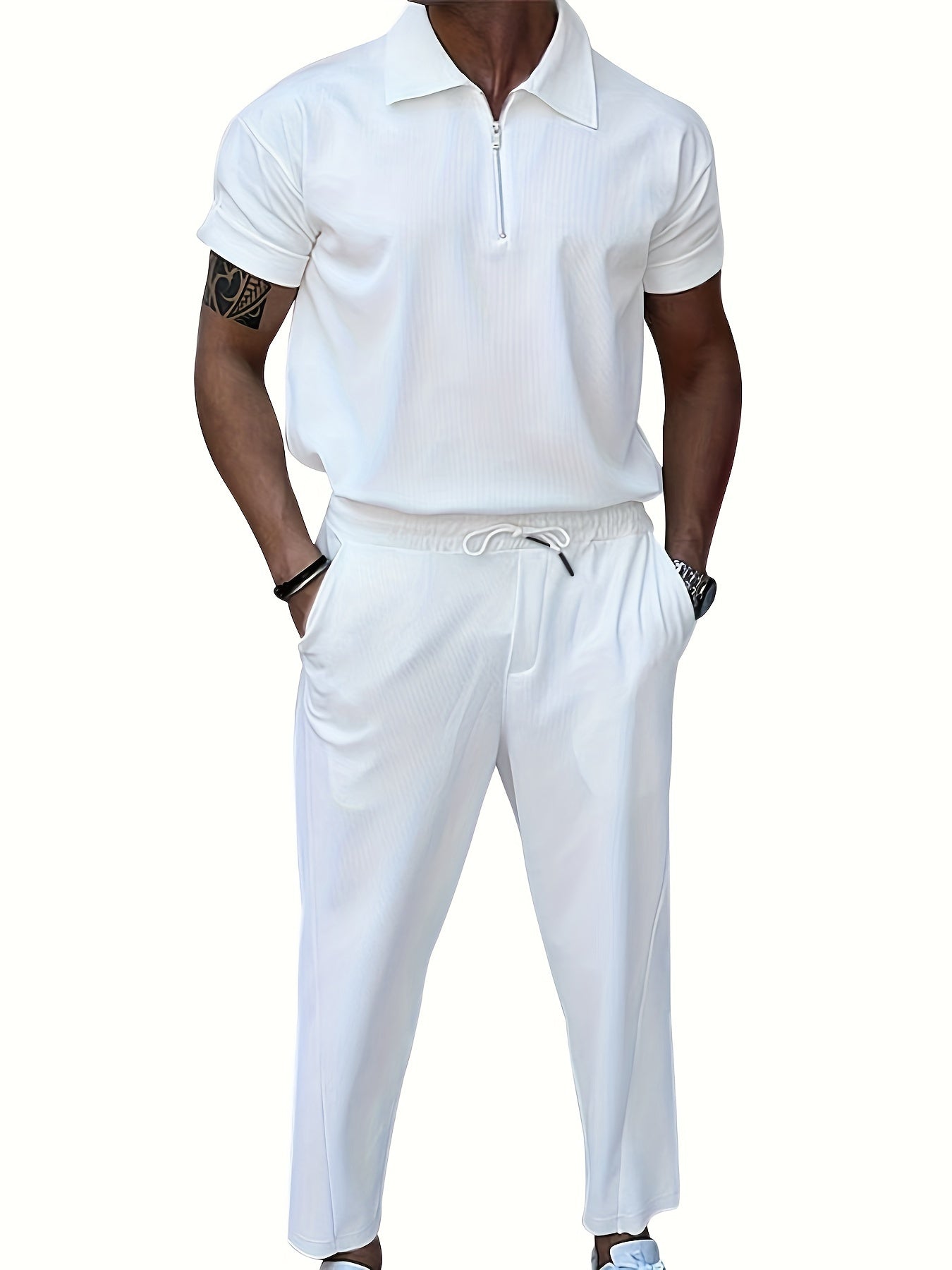 Comfortable Athletic Mens Tracksuit Casual Jogger Suit - OutfitLondon