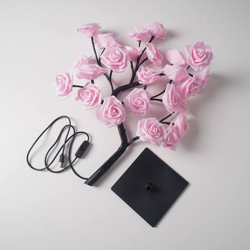 LED Rose Tree Table Lamp | Sparkly Trees