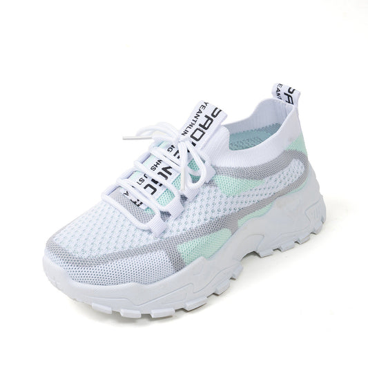 Women's Breathable Lace-Up Canvas Sneakers