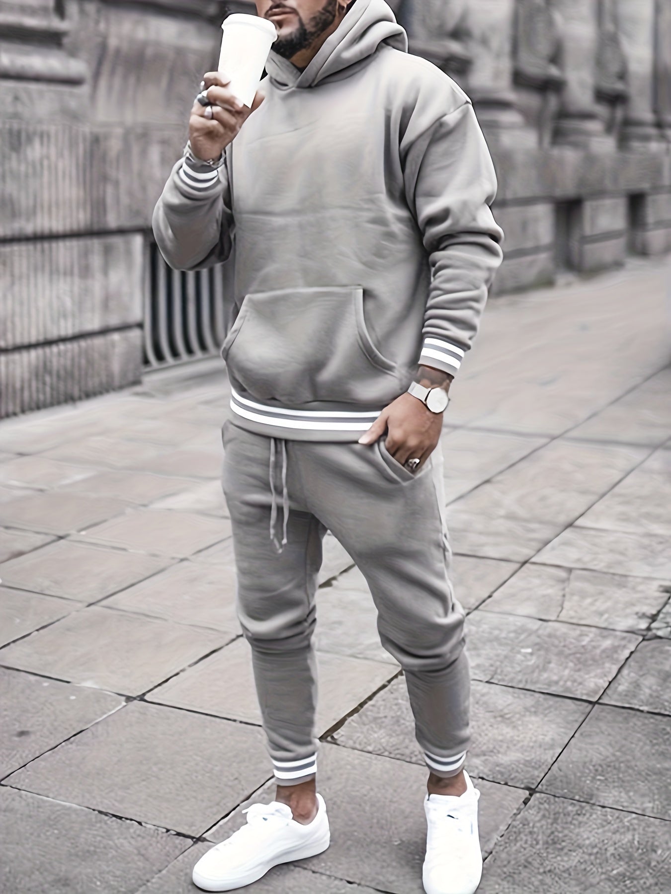 Casual Graphic Printed Mens Jogger Suit - OutfitLondon