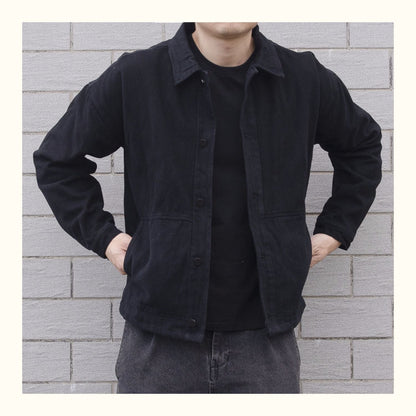 Relaxed Fit Men's Casual Button Down Jacket