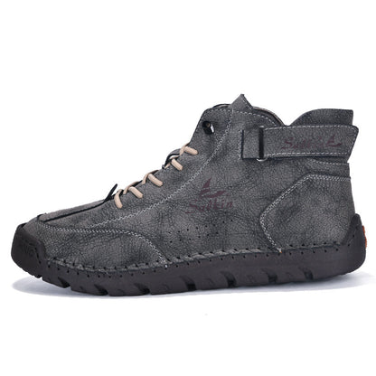 Authentic Brown Leather Ankle Boots