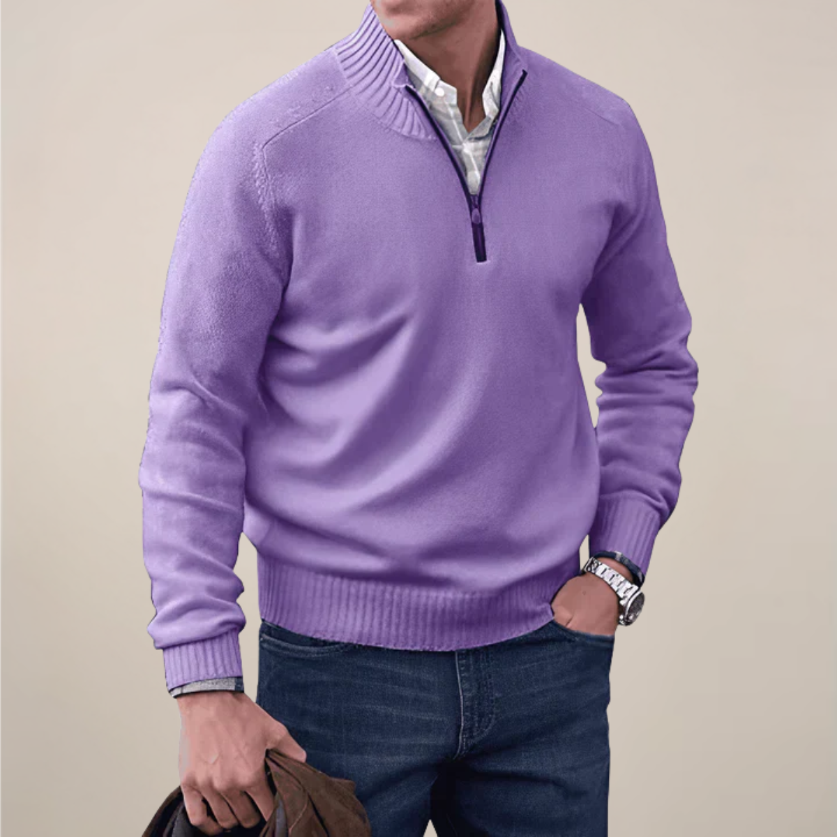 Men's Crew Neck Knit Sweater – Classic Everyday Wear