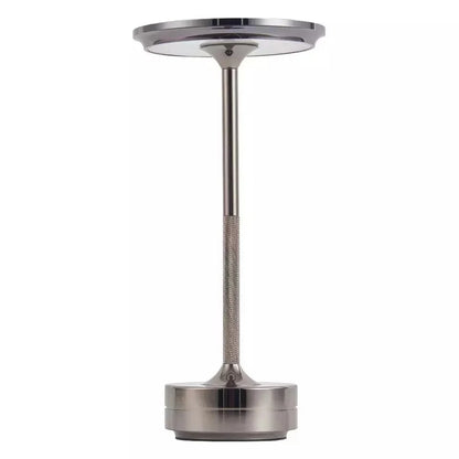 Metallic Cordless Rechargeable Table Lamp& Waterproof Desk Light
