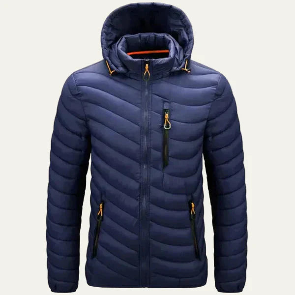 Warm Water Resistant Padded Mens Puffer Coat
