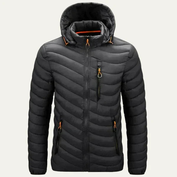 Warm Water Resistant Padded Mens Puffer Coat - OutfitLondon