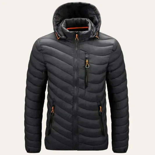 Warm Water Resistant Padded Mens Puffer Coat - OutfitLondon