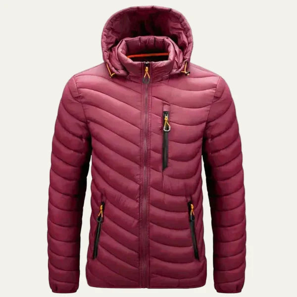 Warm Water Resistant Padded Mens Puffer Coat