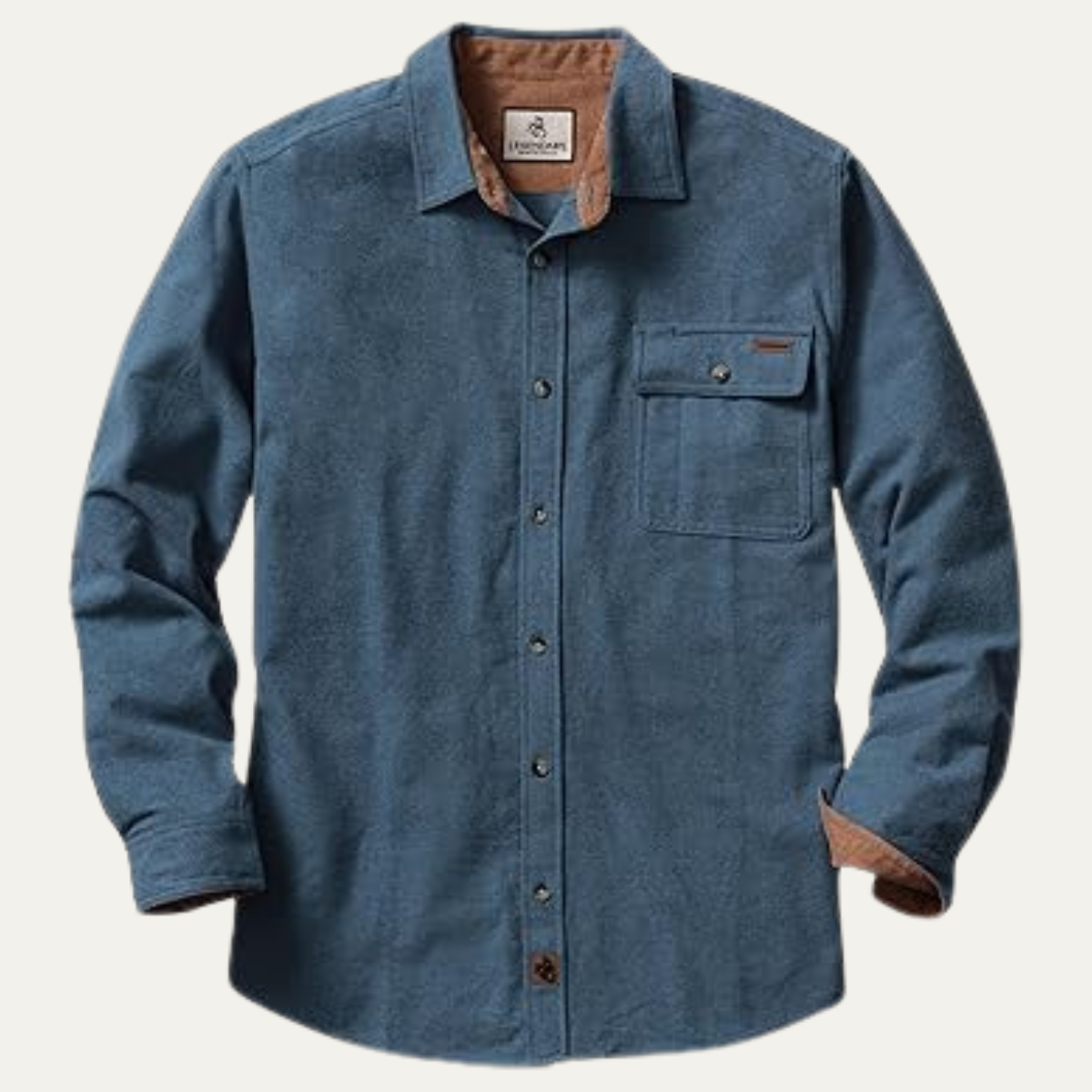 Classic Men's Plaid Flannel Work Shirt with Corduroy Detail