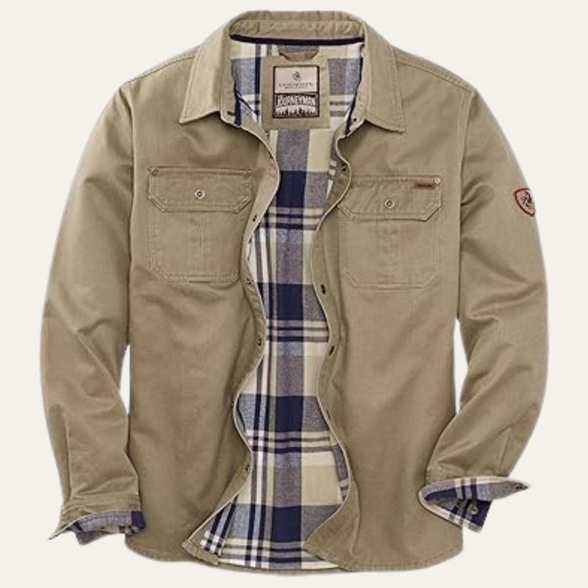 Warm Water Repellent Men's Cotton Flannel Jacket