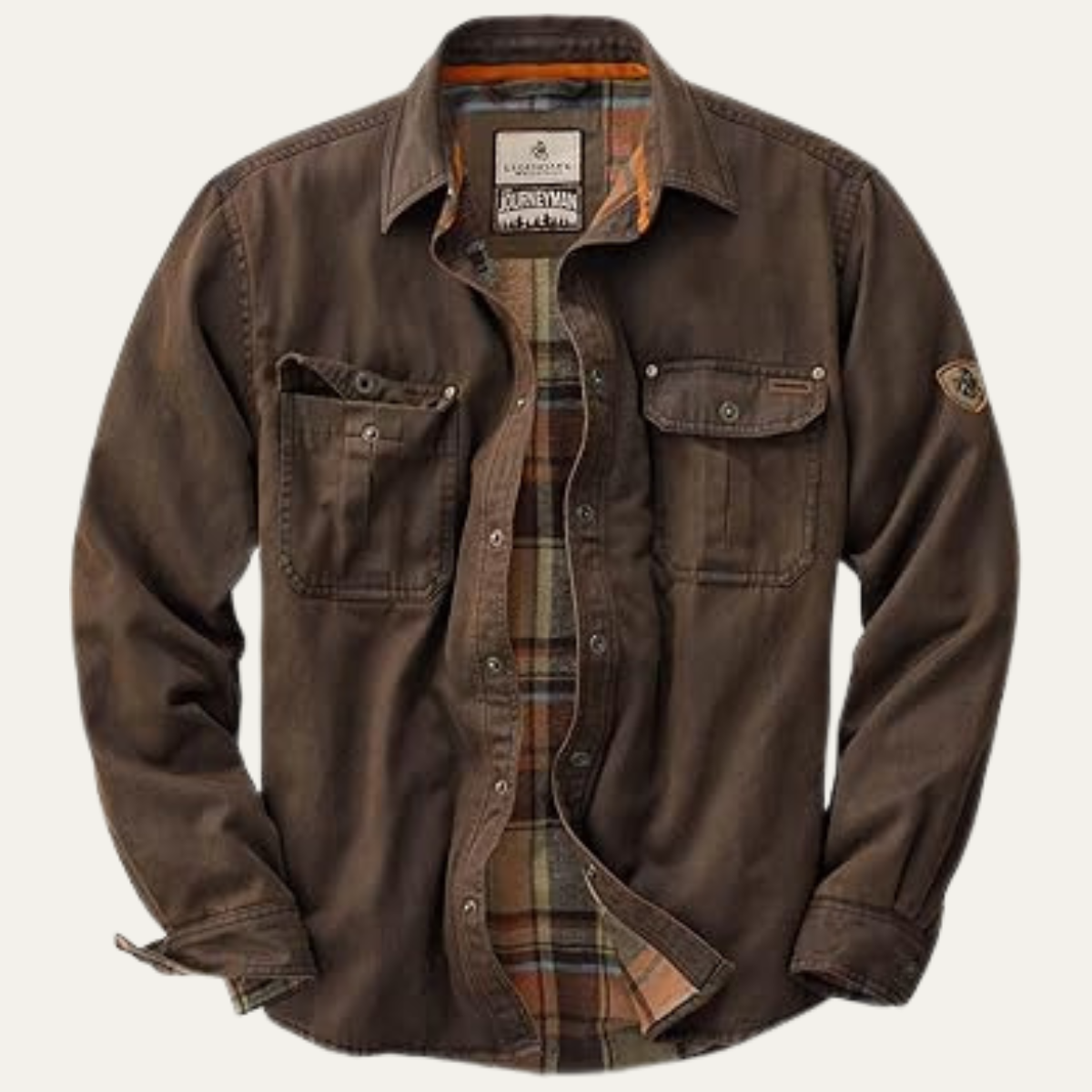 Warm Water Repellent Men's Cotton Flannel Jacket