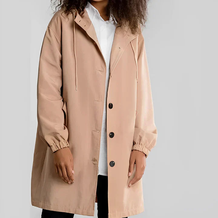 Waterproof Hooded Rain Jacket for Ladies