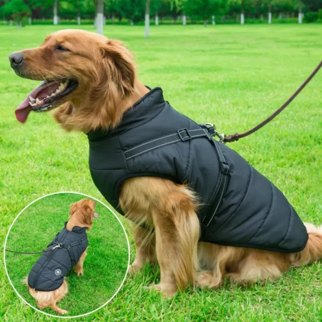 Warm Winter Dog Coat - Waterproof Fleece Dog Coat