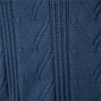 Tailored Fit Mens V Neck Knit Polo Sweater