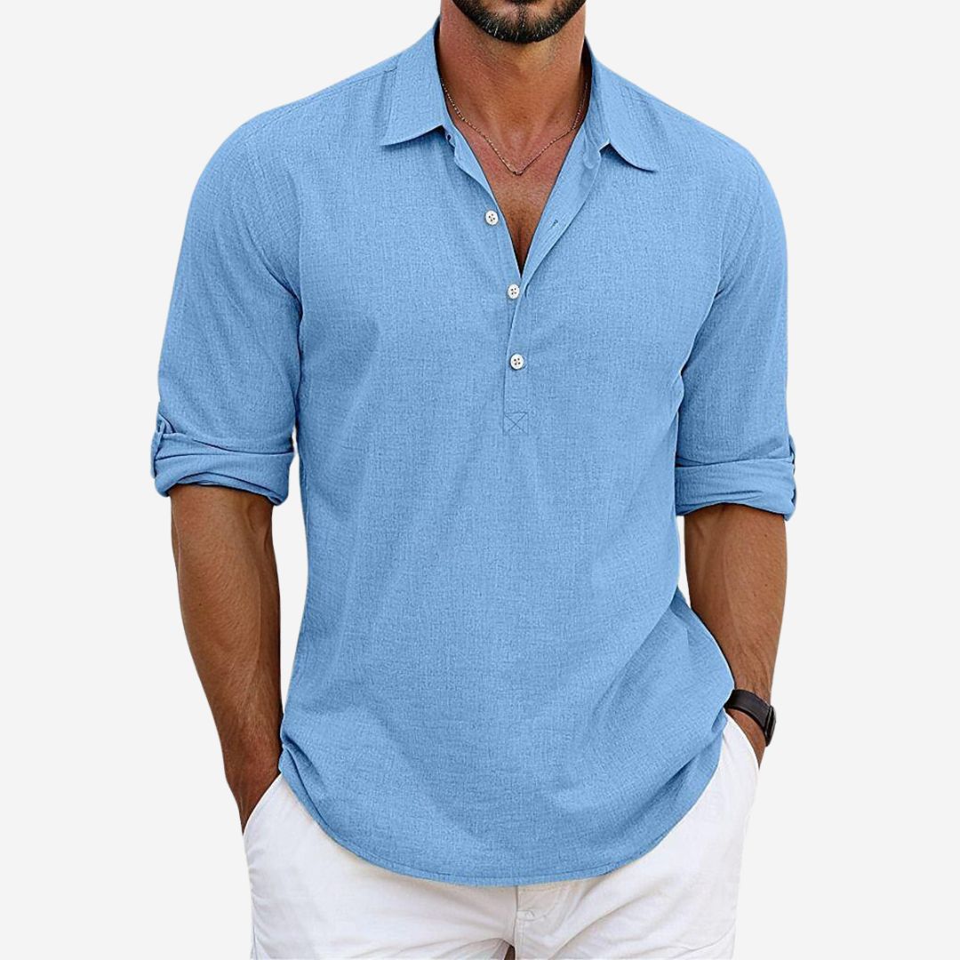 Breathable Casual Linen Shirt for Men