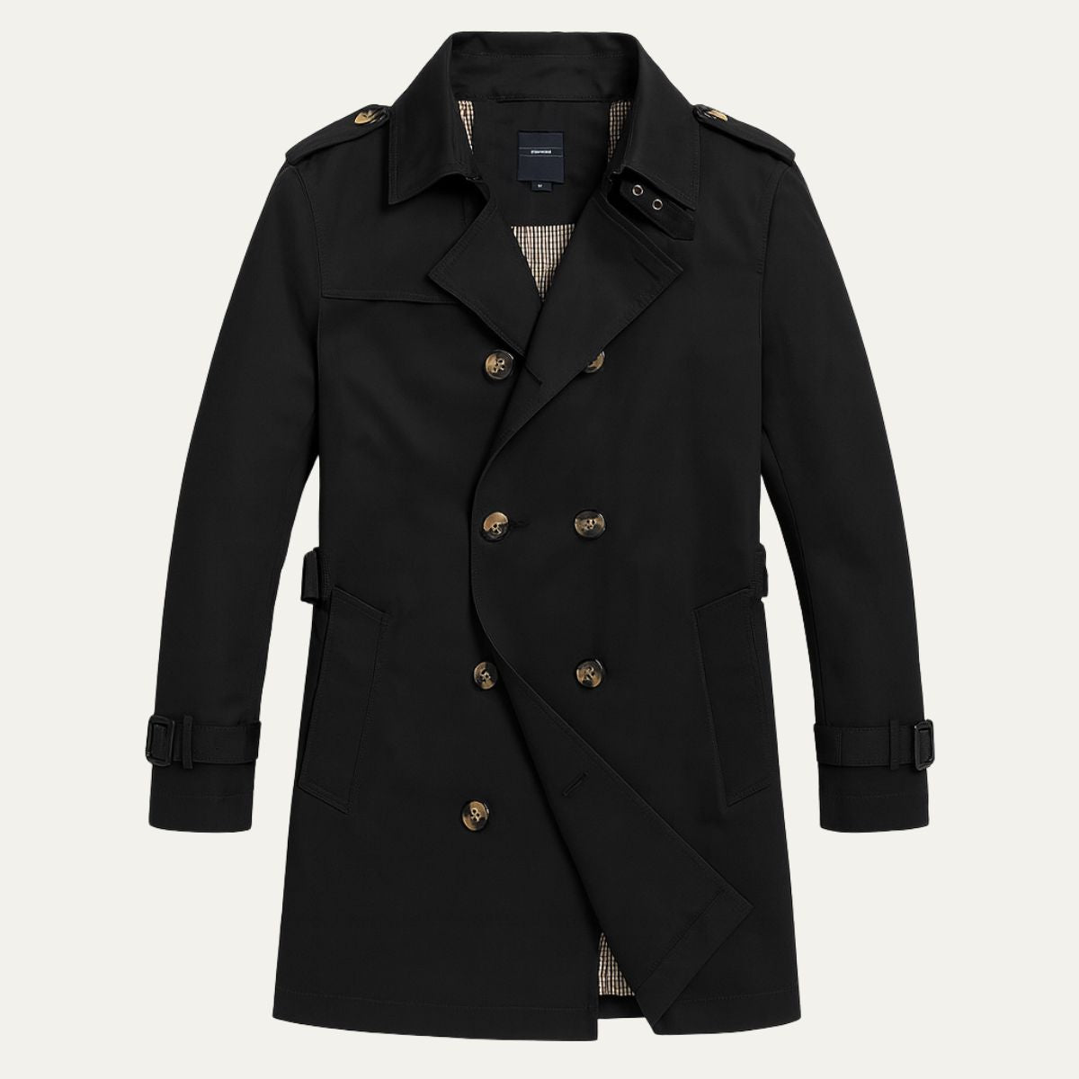 Classic Waterproof Long Trench Coat for Men