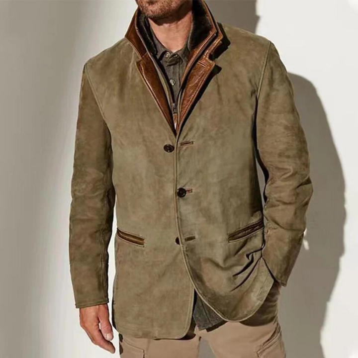 Classic Mens Long Sleeve Button Coat