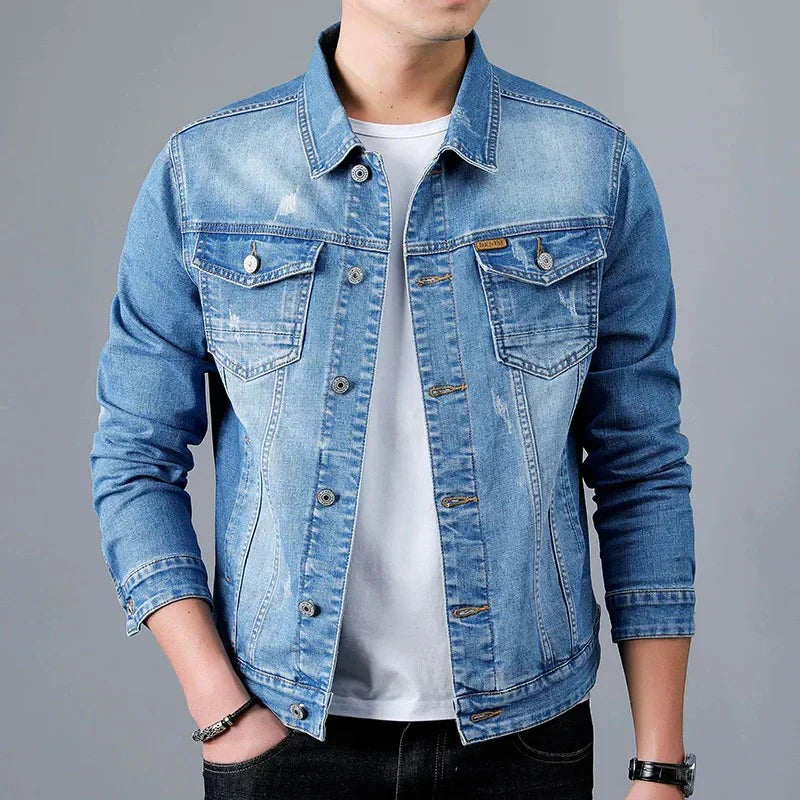 Classic Blue Washed Denim Jacket