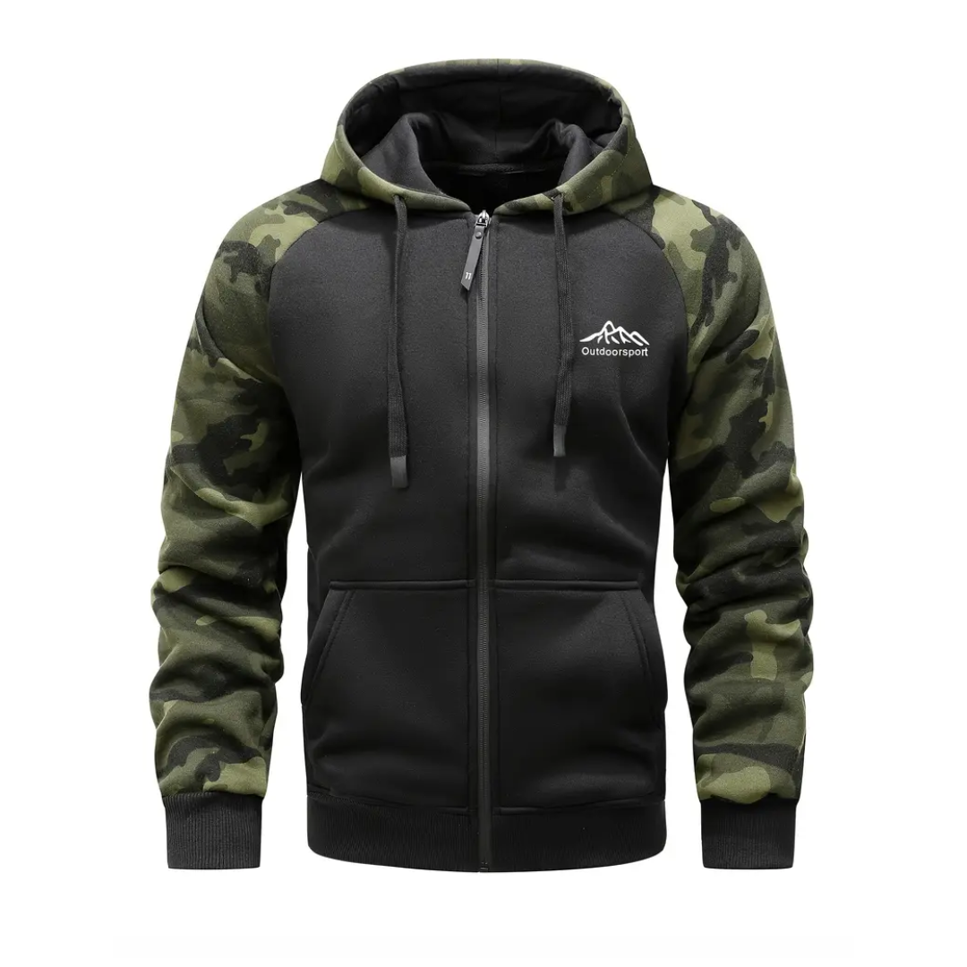 Soft Camouflage Fleece Mens Jacket - OutfitLondon