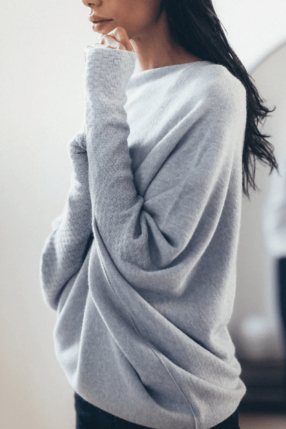 Soft Cashmere Blend Offbeat Sweater
