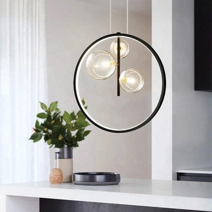 Sleek Chrome Pendant Ceiling Light