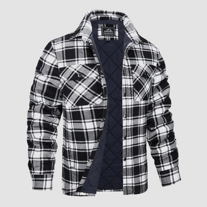 Warm Plaid Flannel Lumberjack Jacket for Men