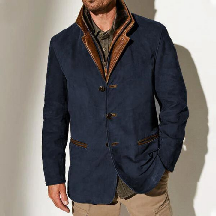 Classic Mens Long Sleeve Button Coat